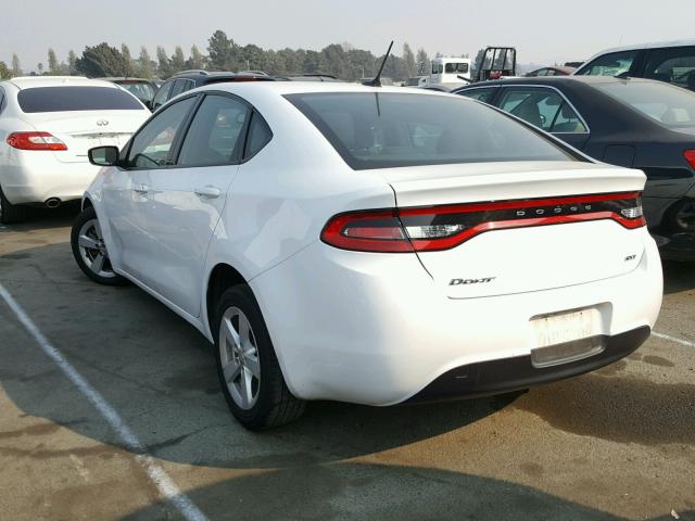 1C3CDFBB8FD146185 - 2015 DODGE DART SXT WHITE photo 3