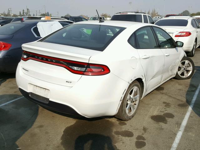 1C3CDFBB8FD146185 - 2015 DODGE DART SXT WHITE photo 4