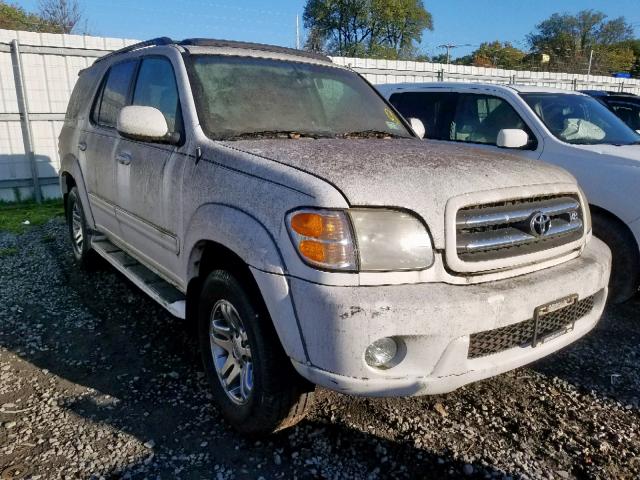 5TDBT48A23S147913 - 2003 TOYOTA SEQUOIA LI WHITE photo 1