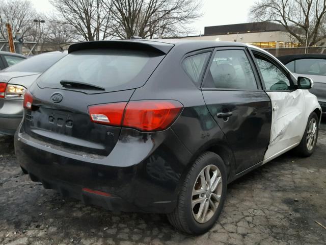 KNAFU5A2XC5477289 - 2012 KIA FORTE EX BLACK photo 4