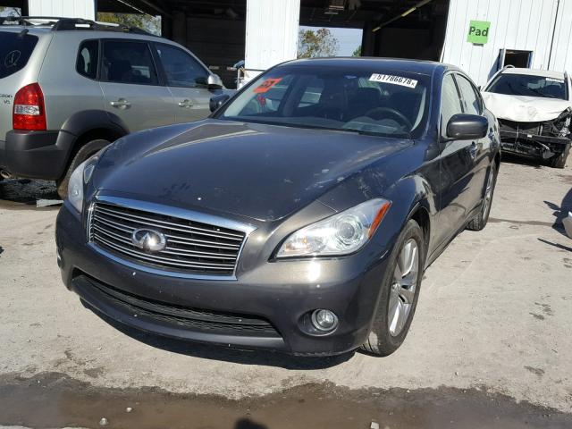 JN1BY1AP4DM510209 - 2013 INFINITI M37 GRAY photo 2