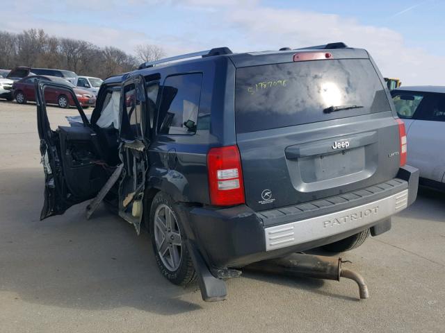 1J8FT48W38D551831 - 2008 JEEP PATRIOT LI BLUE photo 3