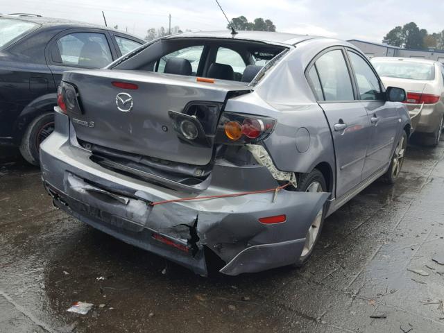 JM1BK123641163526 - 2004 MAZDA 3 S SILVER photo 4