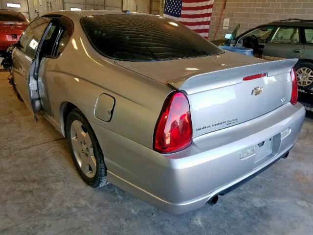 2G1WL16C469245643 - 2006 CHEVROLET MONTE CARL ვერცხლისფერი ფოტო 3