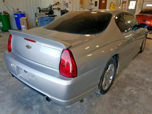 2G1WL16C469245643 - 2006 CHEVROLET MONTE CARL ვერცხლისფერი ფოტო 4