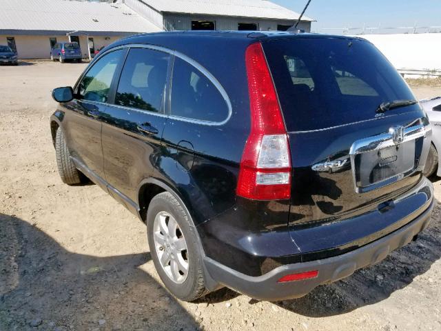 5J6RE48799L034512 - 2009 HONDA CR-V EXL BLACK photo 3