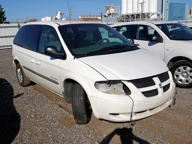 1B4GP45371B189561 - 2001 DODGE CARAVAN SP WHITE photo 1