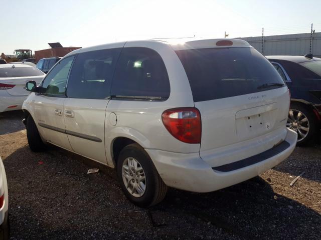 1B4GP45371B189561 - 2001 DODGE CARAVAN SP WHITE photo 3