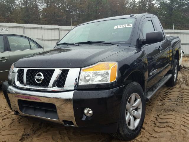 1N6BA0CC0EN500081 - 2014 NISSAN TITAN S BLACK photo 2