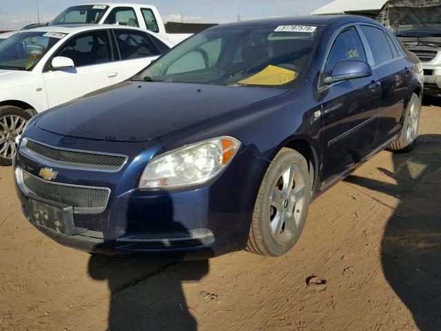 1G1ZH57BX8F167309 - 2008 CHEVROLET MALIBU 1LT BLACK photo 2