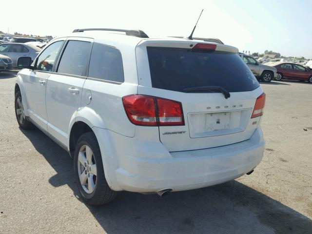 3D4PG1FG0BT514167 - 2011 DODGE JOURNEY MA WHITE photo 3