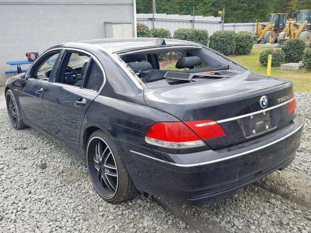 WBAHN83547DT72337 - 2007 BMW 750 BLACK photo 3