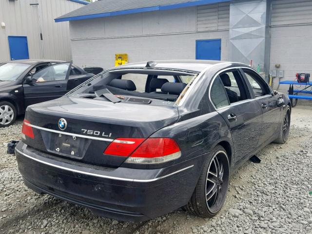 WBAHN83547DT72337 - 2007 BMW 750 BLACK photo 4