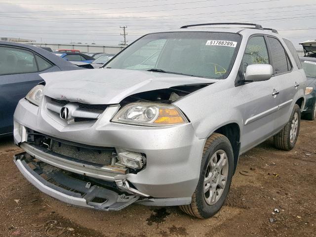 2HNYD18706H541305 - 2006 ACURA MDX TOURIN SILVER photo 2