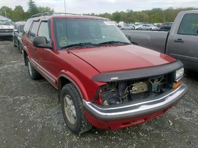 1GNDT13W3W2184336 - 1998 CHEVROLET BLAZER RED photo 1