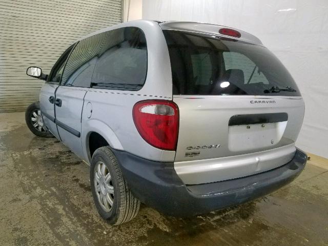 1D4GP25R17B166882 - 2007 DODGE CARAVAN SE SILVER photo 3