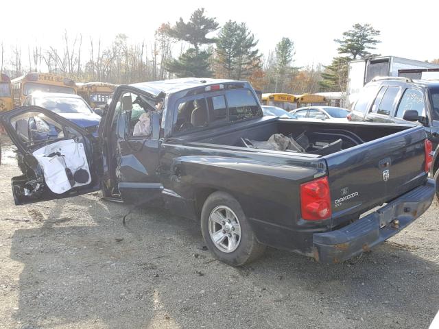 1D7HE32K18S565125 - 2008 DODGE DAKOTA SXT BLACK photo 3