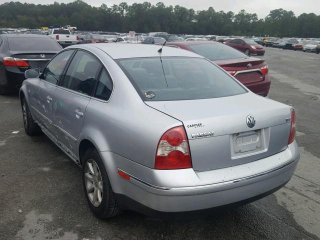 WVWPD63B24P104828 - 2004 VOLKSWAGEN PASSAT GLS SILVER photo 3