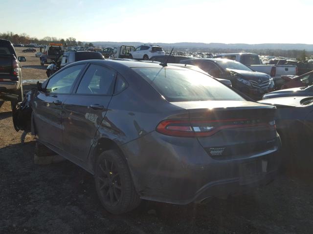 1C3CDFBB4GD712263 - 2016 DODGE DART SXT GRAY photo 3