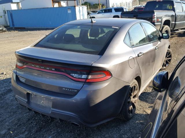 1C3CDFBB4GD712263 - 2016 DODGE DART SXT GRAY photo 4