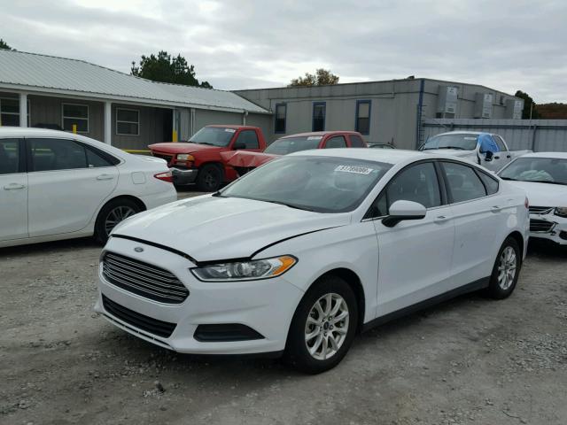 3FA6P0G70GR140283 - 2016 FORD FUSION S WHITE photo 2