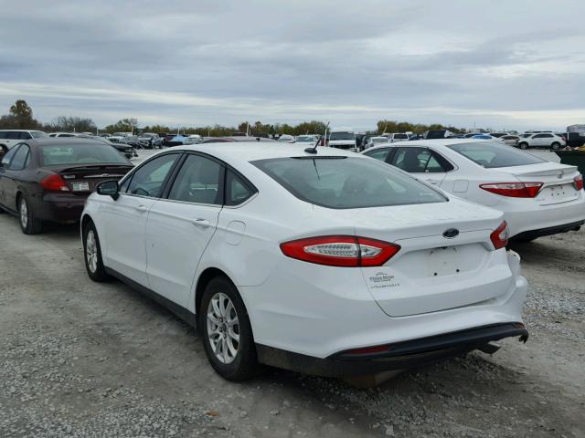 3FA6P0G70GR140283 - 2016 FORD FUSION S WHITE photo 3