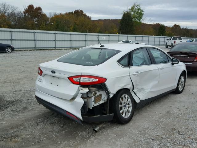 3FA6P0G70GR140283 - 2016 FORD FUSION S WHITE photo 4