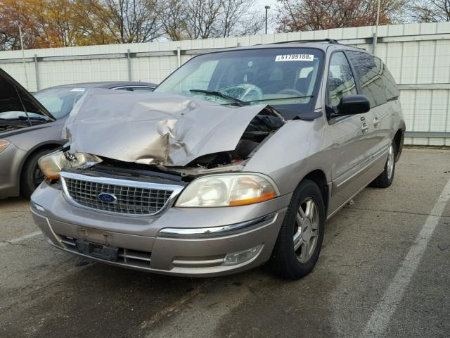 2FMZA52402BA79202 - 2002 FORD WINDSTAR S BEIGE photo 2