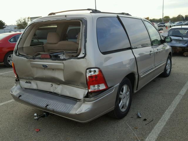 2FMZA52402BA79202 - 2002 FORD WINDSTAR S BEIGE photo 4