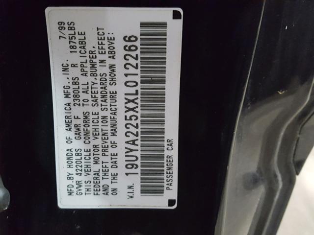 19UYA225XXL012266 - 1999 ACURA 3.0CL Siyah fotoğraf 10