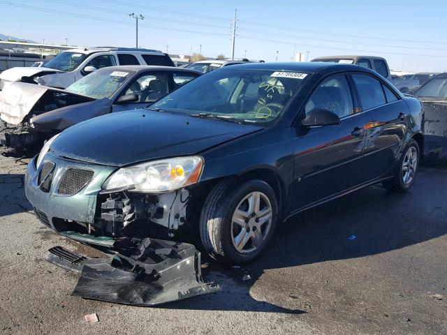 1G2ZF58B074166163 - 2007 PONTIAC G6 VALUE L GREEN photo 2