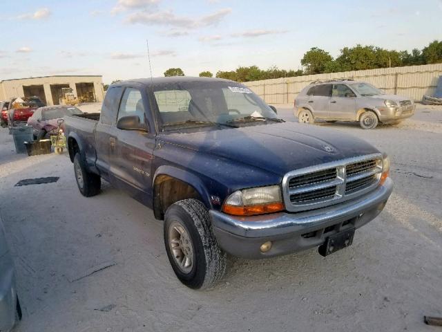 1B7GG22N5YS734731 - 2000 DODGE DAKOTA BLUE photo 1