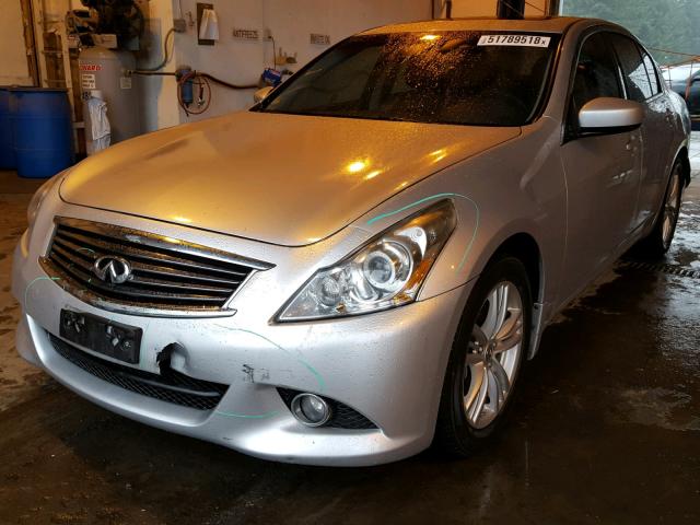 JN1CV6AP9BM305153 - 2011 INFINITI G37 BASE SILVER photo 2