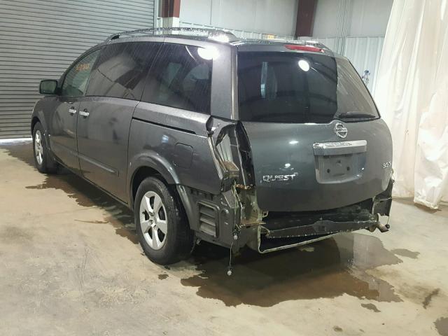 5N1BV28UX8N121934 - 2008 NISSAN QUEST S GRAY photo 3