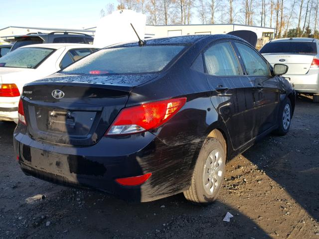 KMHCT4AE3HU275318 - 2017 HYUNDAI ACCENT SE BLACK photo 4