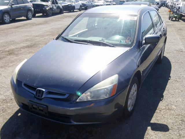 1HGCM56344A106534 - 2004 HONDA ACCORD LX BLUE photo 2