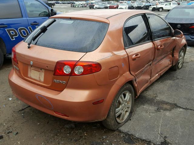 KL5JD66ZX7K646801 - 2007 SUZUKI RENO BASE ORANGE photo 4