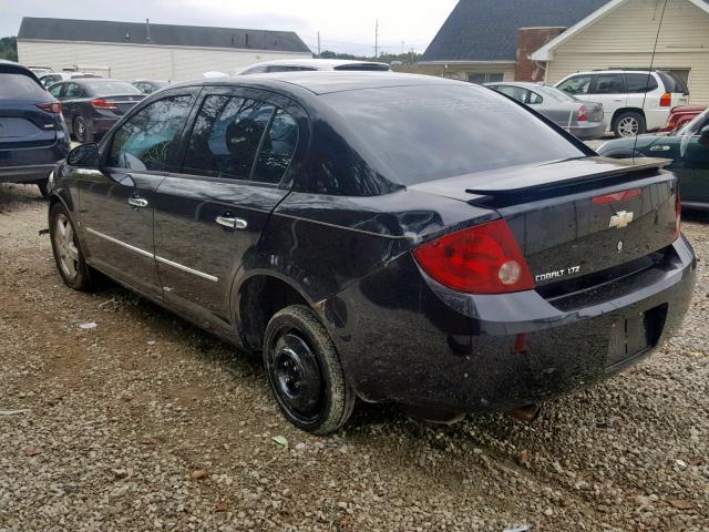 1G1AZ55F867807685 - 2006 CHEVROLET COBALT LTZ BLACK photo 3