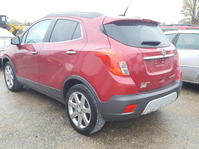 KL4CJCSB5EB670482 - 2014 BUICK ENCORE RED photo 3