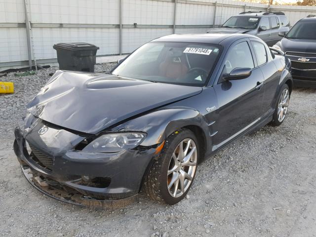 JM1FE173980216085 - 2008 MAZDA RX8 GRAY photo 2