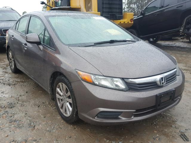 2HGFB2F92CH542885 - 2012 HONDA CIVIC EXL GRAY photo 1