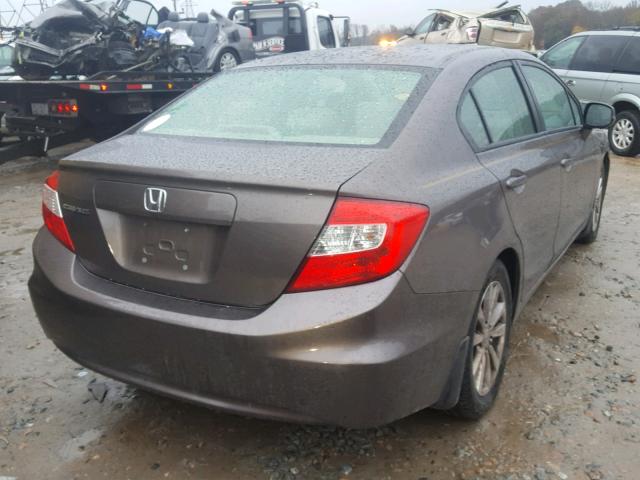 2HGFB2F92CH542885 - 2012 HONDA CIVIC EXL GRAY photo 4