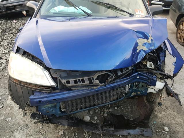 1HGES16335L010018 - 2005 HONDA CIVIC DX V BLUE photo 7