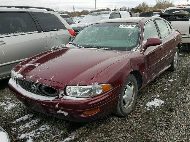 1G4HP54K7Y4166622 - 2000 BUICK LESABRE CU RED photo 2