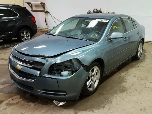 1G1ZH57B594170132 - 2009 CHEVROLET MALIBU 1LT BLUE photo 2