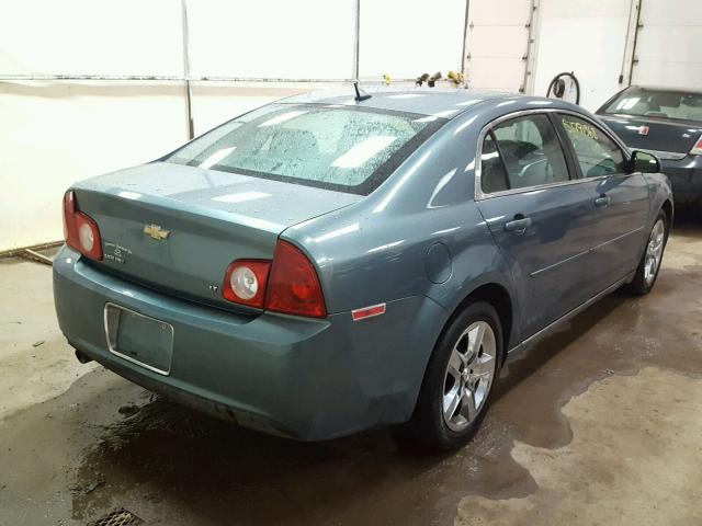 1G1ZH57B594170132 - 2009 CHEVROLET MALIBU 1LT BLUE photo 4