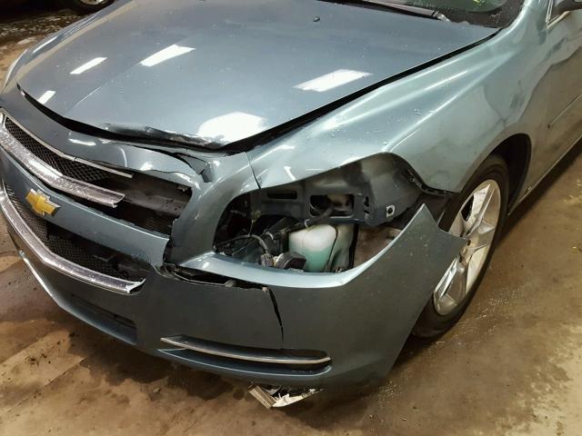 1G1ZH57B594170132 - 2009 CHEVROLET MALIBU 1LT BLUE photo 9