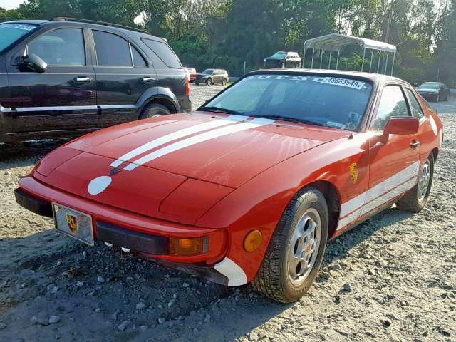 WP0AA0928HN450421 - 1987 PORSCHE 924 S RED photo 2