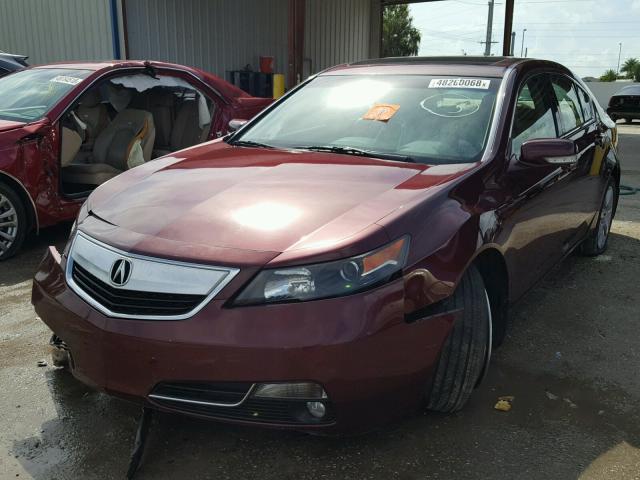 19UUA8F53DA016064 - 2013 ACURA TL TECH RED photo 2