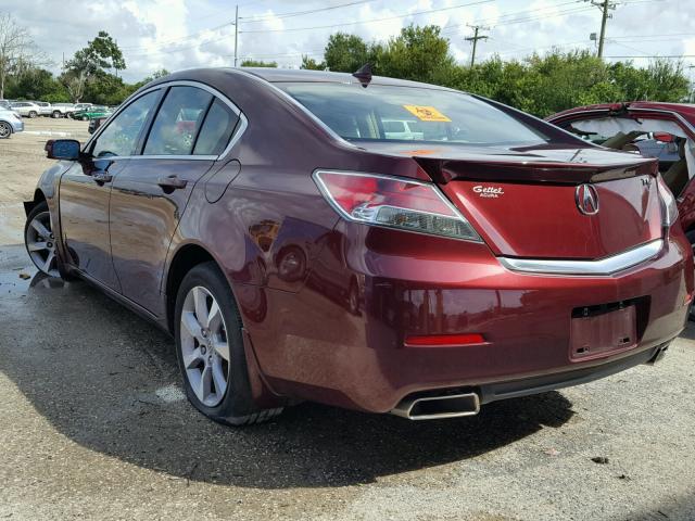 19UUA8F53DA016064 - 2013 ACURA TL TECH RED photo 3